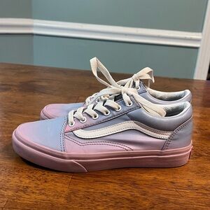 Vans Sunset Fade Old Skool Shoe - Kids size 4.5 pink purple blue